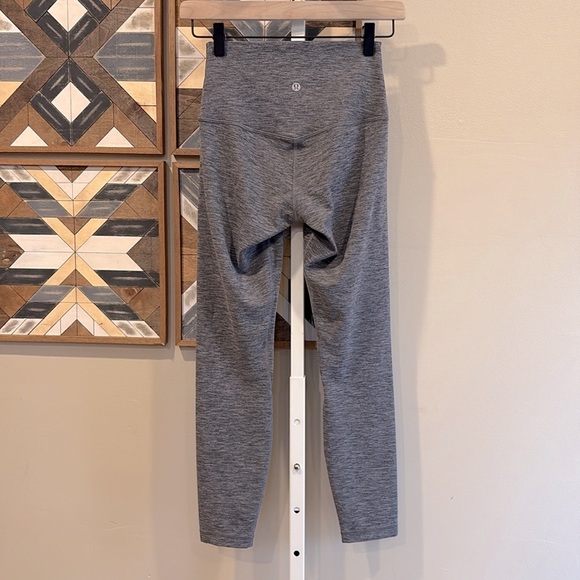 Lululemon Lululemon Align Pant 25" Leggings Heathered Black Grey 4 EUC - Picture 3 of 6
